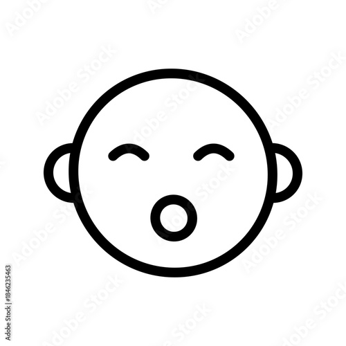 Cute Baby icon set for childcare, parenting apps, infant health, family UI design