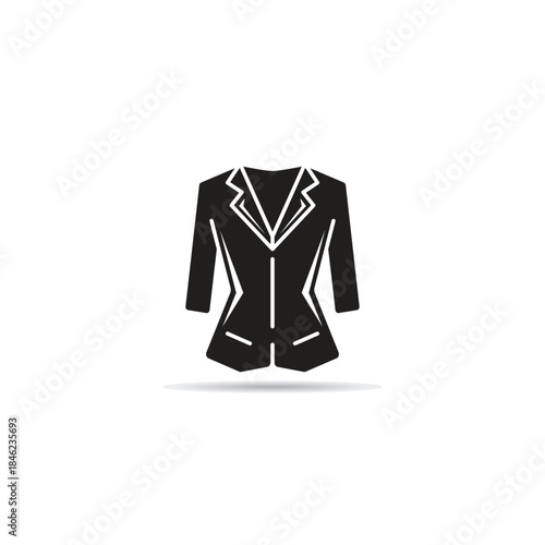 women jacket icon illustration
