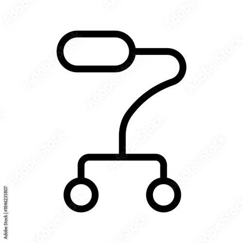 Supportive Walker icon set for mobility, rehabilitation, healthcare apps, and patient care UI