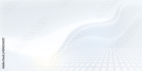 Abstract grey background poster with dynamic waves. technology network Vector10