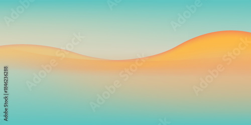 Orange Blue Background, Abstract geometric background with liquid shapes. Vector illustration.