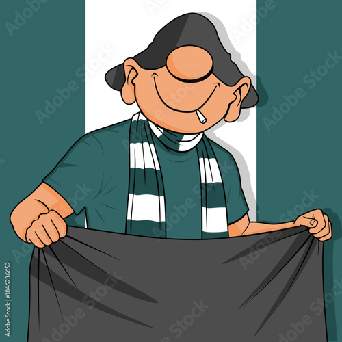 ultras design casuals hooligan old school vector