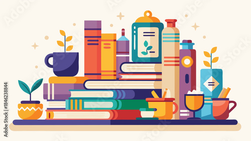 collection of colorful book clipart images featuring various book designs and styles..eps