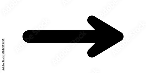 Black directional arrow pointing right