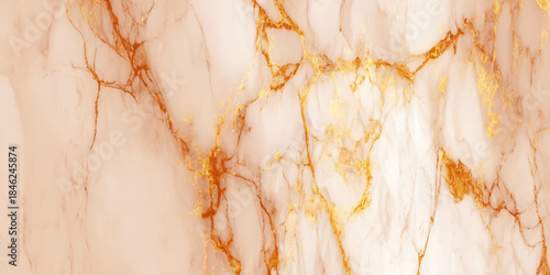 Luxury marble texture background on a soft creamy peach and light orange background natural stone inspired details.