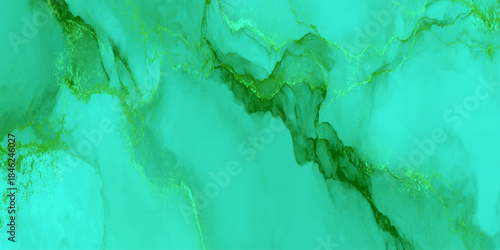 Mint Green Marble Fluid Texture with Soft Gold Veins Luxury Natural Stone Pattern Calm Modern Background Design.
