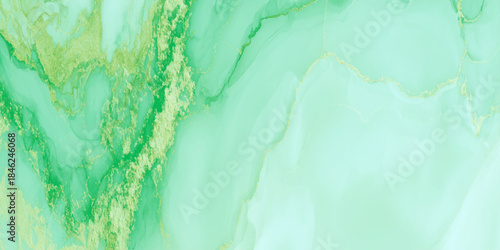Mint Green Marble Fluid Texture with Soft Gold Veins Luxury Natural Stone Pattern Calm Modern Background Design.