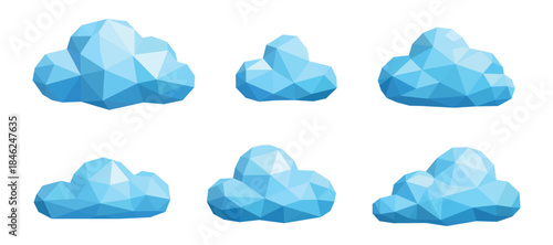 crystal polygon clouds bundle collections