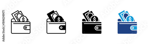 Pricing icon set multiple style collection