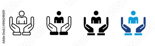 Help icon set multiple style collection