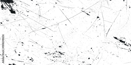 Grunge distressed overlay texture design old cracked concrete vector texture on transparent background.