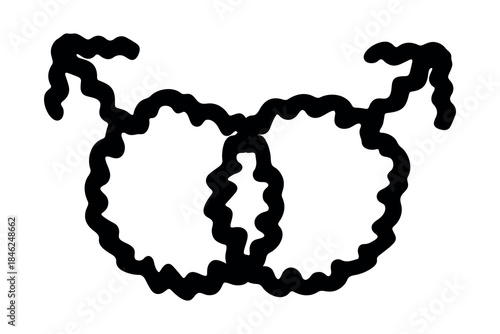 Hand drawn homosexual identity sign Symbol used to represent sex and gender