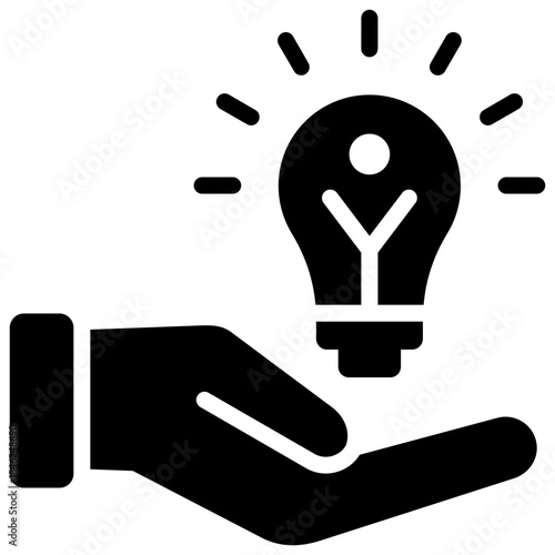 Creativity solution icon for management productivity, business, website, application, printing, document, poster design, etc