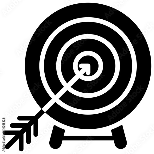 Dartboard icon for management productivity, business, website, application, printing, document, poster design, etc