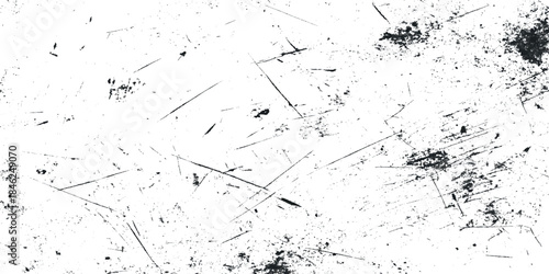 White grunge texture with vintage scratch overlay background Vector stroke paint brush pain with grunge.