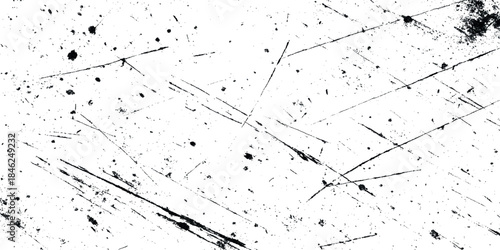 White grunge texture with vintage scratch overlay background Vector stroke paint brush pain with grunge.