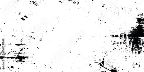 White and Black Sketch abstract to Create Distressed Effect Brush Texture Ink Stroke Background.