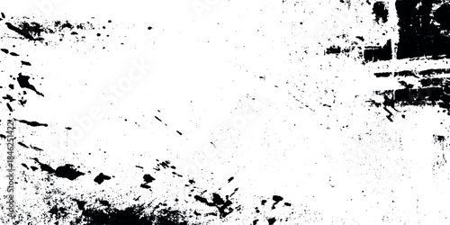 Abstract black and white gritty grunge background Vector Illustration noise particles rusted white effect, grunge design elements.