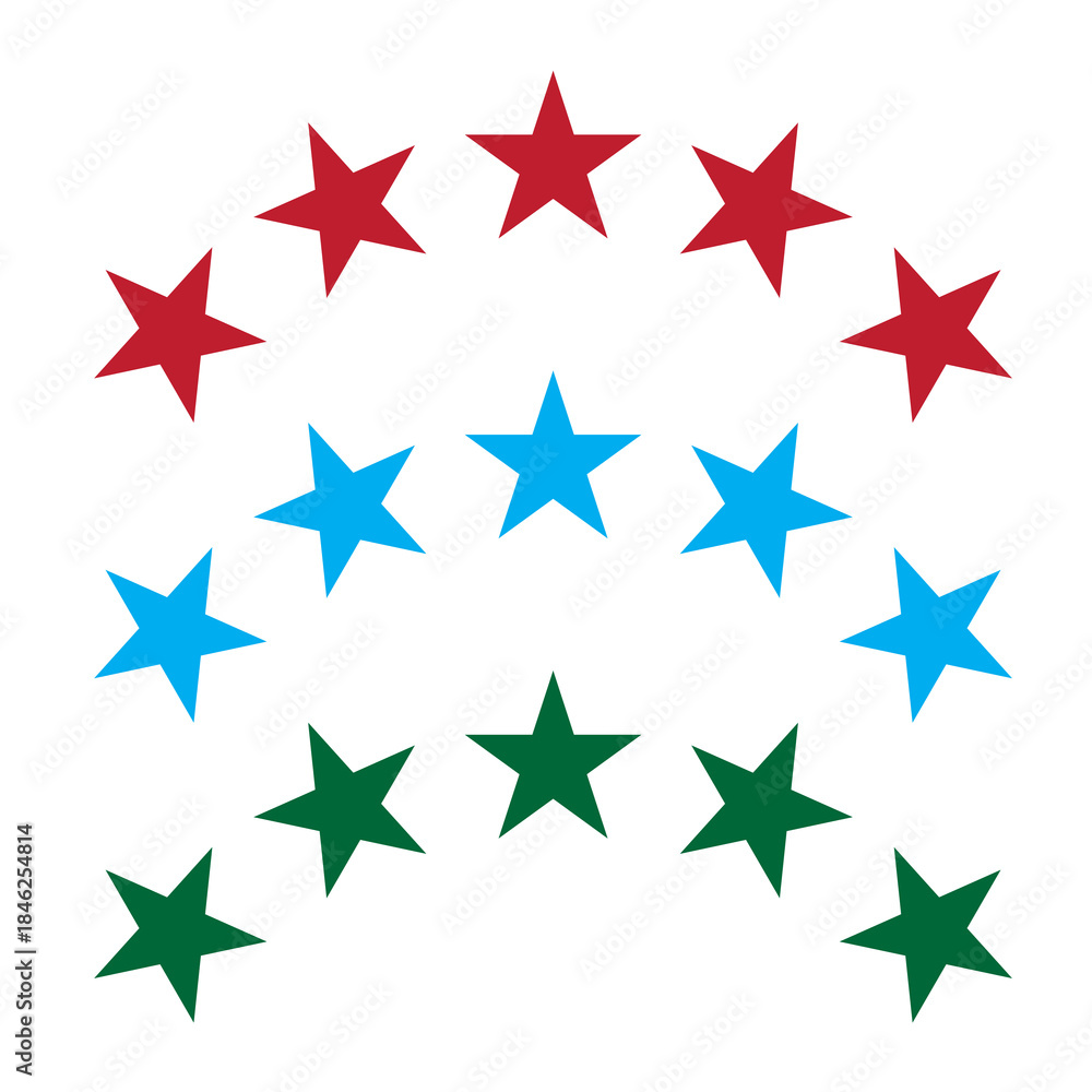 Obraz premium set of stars. png