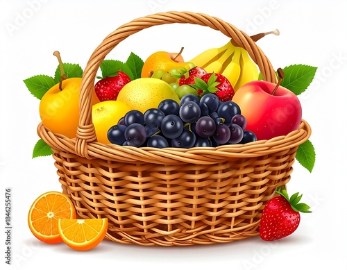 basket with fruits