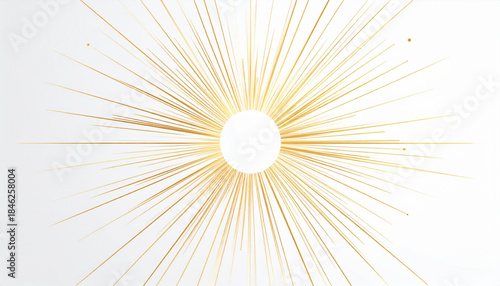 Radiant Golden Minimalist Circle