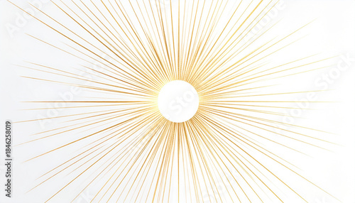 Radiant Golden Minimalist Circle