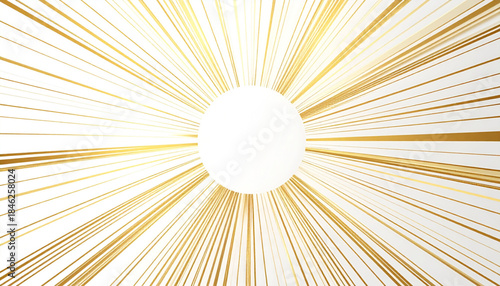 Radiant Golden Minimalist Circle