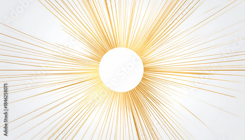 Radiant Golden Minimalist Circle