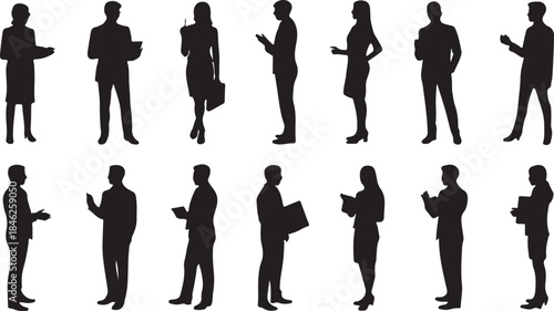 Business People Silhouettes Collection for Professional Use