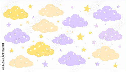 Dreamy Pastel Cloud Pajama Tag