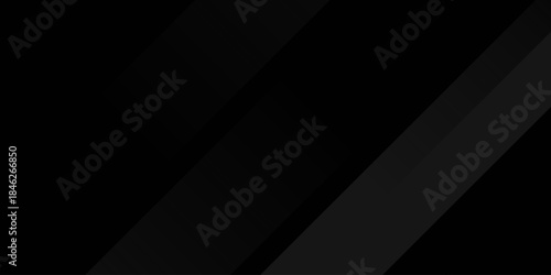 Dark deep black dynamic abstract vector background with diagonal lines. Modern creative halftone premium gradient. 3d cover of business presentation banner for sale event night party. Soft shadow dots