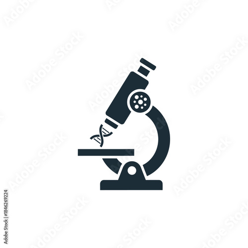 Icon of a laboratory microscope used for scientific research and education