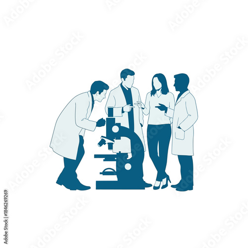 scientists and researcher analyzing samples and conducting experiments in a laboratory setting