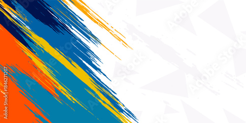 vector illustration of a badminton athlete with a jumping smash action. colored silhouette style design, grunge. badminton national sports day celebration design concept. national sports day