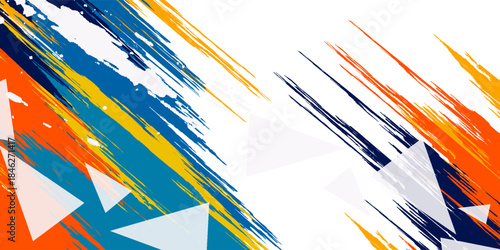 vector illustration of a badminton athlete with a jumping smash action. colored silhouette style design, grunge. badminton national sports day celebration design concept. national sports day