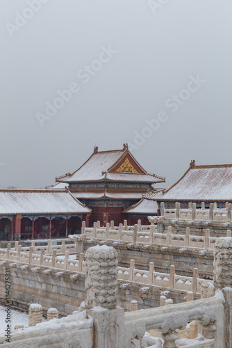 snow view of Forbidden City
