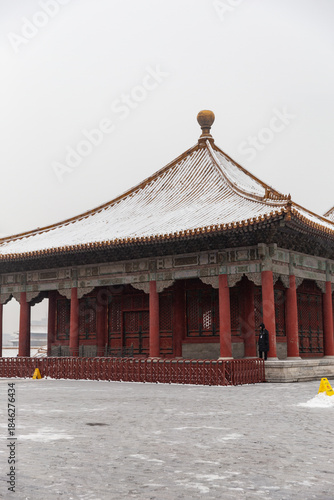 snow view of Forbidden City