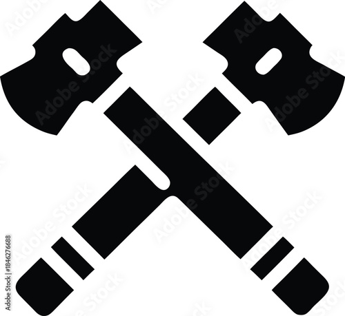 irish drumsticks crossed line art vector illustration on transparent background