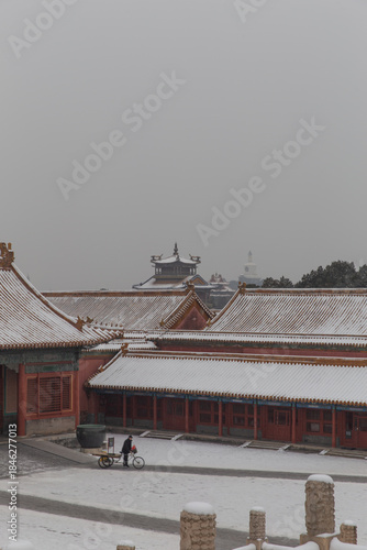 snow view of Forbidden City
