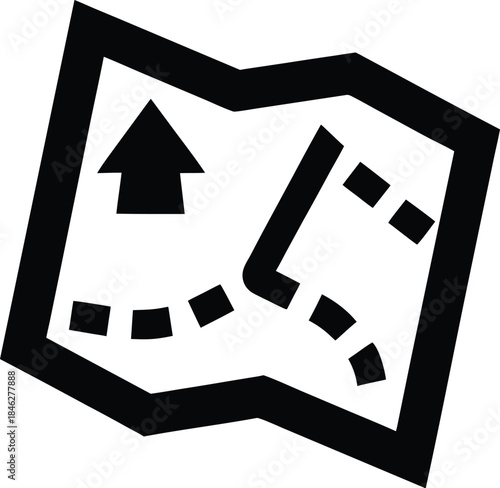 parade adventure map line art vector illustration on transparent background