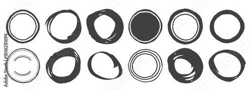 DD Hand Drawn Circle Shapes