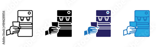 Dispenser Icon Multi Style Vector Illustration