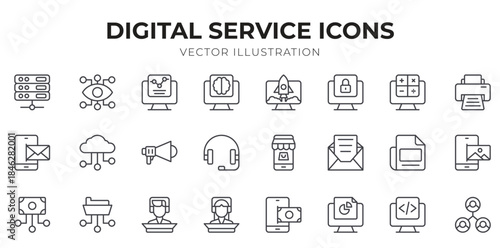 Smart Agriculture icon pack for your website design, logo, app, UI. Smart Agriculture icon outline design. Vector graphics illustration and editable stroke.