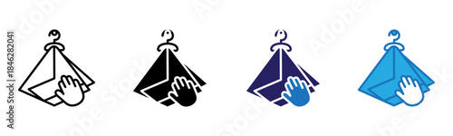 Napkin Icon Multi Style Vector Illustration