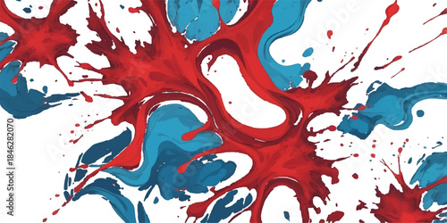 Red paint splash background vector illustration pattern for design and decoration