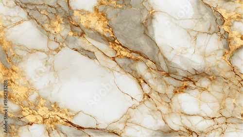 Elegant marble surface with gold veins Vector, illustration