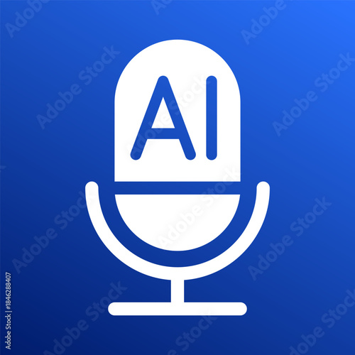 Ai voice generator black icon isolated. Podcast sound waves collection. Voice message for social media app