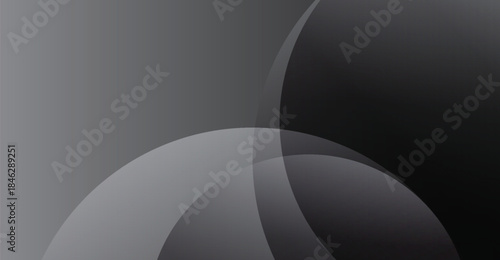 Abstract Gray Arcs Black Background Gradient Overlapping Curves Modern Design Element for presentation backgrounds