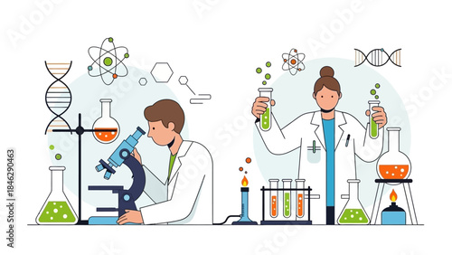 Innovative Laboratory Research Scene Showcasing Scientific Experiments and Discoveries