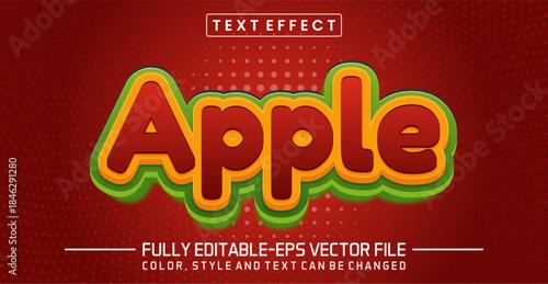 Apple font Text effect editable